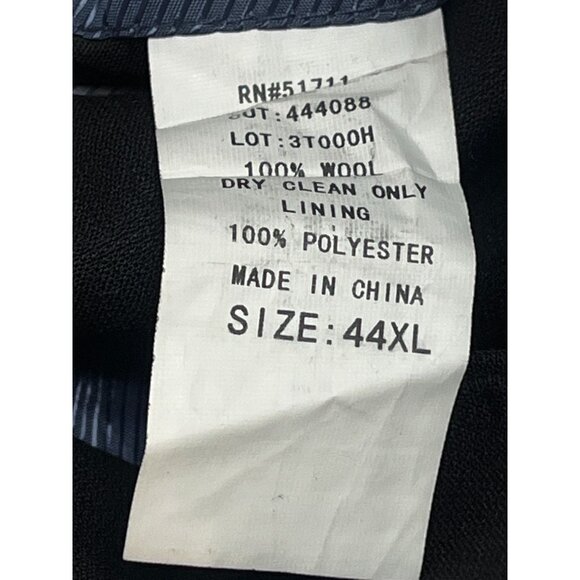 Oleg Cassini Men’s 44XL Wool Blazer Black Suit Jacket Sport Coat Classic Old Mon - Picture 8 of 11